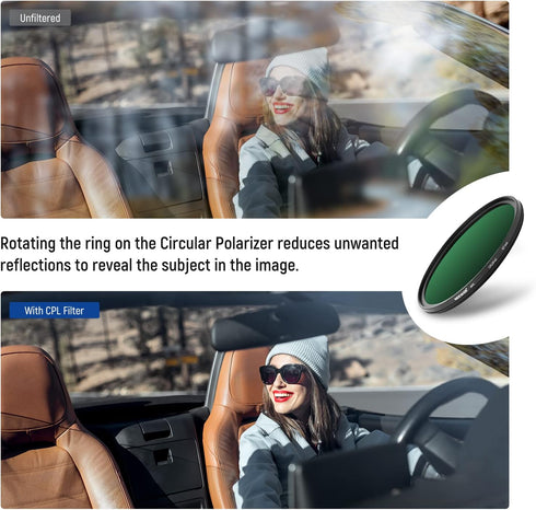 NEEWER 67mm Polarizing Filter, 30 Layer Multi Resistant Nano Coatings Circular Polarising Filter (CPL)