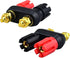 onelinkmore 2-Way Banana Plug Jack Socket Binding Post Video Speaker Terminal Connectors, Pack of 2