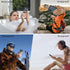 Lanhiem for Samsung Galaxy A51 Case, IP68 Waterproof Dustproof with Built-in Screen Protector, Heavy Duty Phone Case