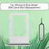 for iPhone 8 Plus Silver SIM Card Slot Replacement Single SIM Version 8Plus Single Card Tray Holder Adapter with Waterproof Rubber Ring Card Removal Tool for A1864 A1897 A1898