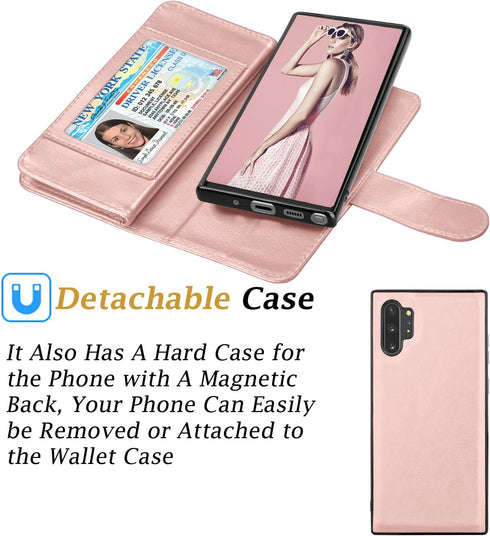 Takfox for Samsung Note 10 Plus Case Wallet, PU Leather with 9 ID Credit Card Holder Slots