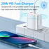 20W USB C Charger Block, Bangfun Dual Port PD 20 Watt Fast Charger Block Compatible with iPhone 16/15/14/13/12 Pro