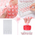 Kingdder 70 Pcs Raised Keyboard Stickers for Long Nails with Letters - Universal Raised Adhesive Nail Art Keyboard