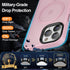 Magnetic iPhone 14 Pro Max Case, Slim Protective Translucent Matte with Military-Grade Protection, 6.7 inch, Pink
