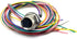 M12 8Pin Female Connector Cable, A Coded Straight Back Mount, 1M Waterproof Female Aviation Socket