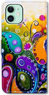 Colorful Dragonfly Leather Flip Phone Case Wallet Cover for iPhone 12 Mini with Card Slot Holder Kickstand