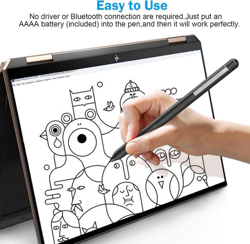 Stylus Pen for Microsoft Surface Pro 9/8/X/7+/7/6/5/4/3, Compatible with Surface Go 3/2/1, Laptop/Studio/Book 4/3/2/1,