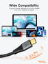 CableCreation 0.8FT Short USB C to USB C Cable 60W, Double-Braided, Compatible with iPhone 15, Galaxy S23, MacBook.