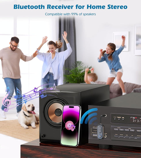 KAIY 3.5mm Airplane Bluetooth Adapter for Headphones, Bluetooth Transmitter for TV to Headphones, Car Adapter