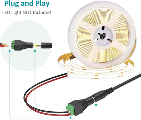 45W Universal DC Power Supply, 15V 13.5V 12V 9V 7.5V 6V 5V Switching AC Adapter for LED Strip Lights, Baby Monitors
