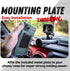 DiabloM6 Magnetic Cell Phone Mount Compatible with iPhone and Android Smartphones - 20mm Attachment Ball - Metal Plate