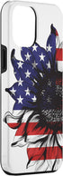 Sunflower American Flag Phone Case for iPhone 15 Pro Max - Patriotic Gifts for Women