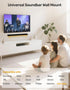jidinung 3.3"-6.5", 38 lbs Soundbar Wall Mount, All Metal Sound Bar Mounts Under TV for Samsung, Bose, Vizio, LG, Sony