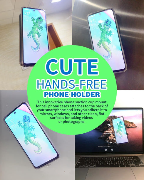 BIAJIYA Silicone Suction Phone Case, Anti-Slip Hands-Free Mobile Accessory Holder for Selfies and Tiktok Videos for All