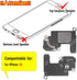 Earpiece Speaker Replacement for iPhone 13 Speaker Sound Receiver Assembly Parts with Tools
