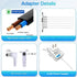 HUZUM 4.5V 6 Power Adapter with Output Jacks Compatible with Lemax Lighted Accessory AC DC Power Adapter for X'Mas