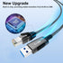 20 3.0 RJ45 5 USB to Ethernet Cable FT, USB A Male to Male Cord, Directly Connected, Aluminum Portable Gigabit LAN