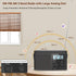 DreamSky AM FM Portable Radio - Battery Powered or Plug in for Home Outdoor, Strong Reception