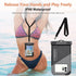 Waterproof Phone Pouch 2pcs(S+L),Waterproof Phone Lanyard Case, IPX8 Floating Waterproof Phone Case Dry Bag for iPhone 15 14 Pro 13 13 Pro Max 12 11 XR XS SE 2022/2020,Samsung S24 S23 S22 S21 FEWhite