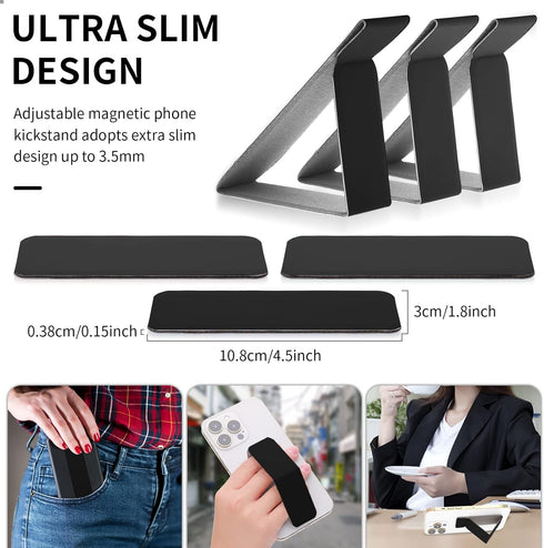 3 Pack Cell Phone Kickstand, Multi-Angle Ultra Slim Phone Stand Stick on Holder for Most Smartphones