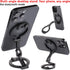 SHINEWEE 360 Stand,1/4" Dual Magnetic Ring Phone Mount - Foldable Rotation CNC Aluminum Screw,Cold Shoe Interface