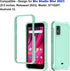Ailiber Rugged Silicone Cell Phone Case for Blu Studio Mini 2023 with Screen Protector, Shockproof Corners, Mint Green