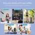 MZYSKJ 2 360 Auto Face Tracking Tripod Desk Mount with Fill Lights Rotating Phone Holder for iPhone, Smart AI Motion