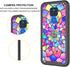 Case for Moto G Play (2021), Cute Shockproof Dual Layer Armor Protective Cover, 6.5", Rainbow Flowers