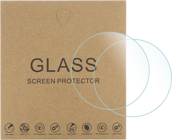 5pcs Watch Glass Screen Protectors, 36.5mm Violet Tempered Glass Anti-Glare for Smartwatch Protection