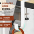 3 Pcs Desk Mount Bag Holder Hook/Clamp-On Backpack Hanger/Headphone Hook Holder/Headset Stand Hanger