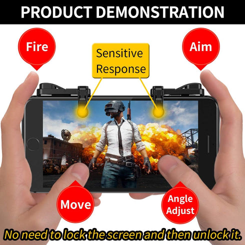 Z108 Mobile Gaming Controller, Compatible with PUBG Mobile/Fortnite/Call of Duty, Sensitive L1R1 Trigger for Android &