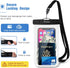 ProCase 6 Pack Waterproof Phone Pouch for iPhone 15 14 13 12 11, Cell Phone Holder with Lanyard, Mixed