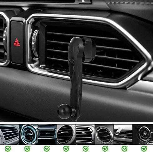 Xelsluthe 2 Pack 17mm Ball Joint Extension Arm, Ball Magnetic Female to Male Head Car Phone Mount Extension for Car Air