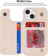 iCoverCase Wallet Phone Case for iPhone 13 Mini with Card Holder, RFID Blocking PU Leather Protective Case