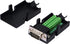SinLoon VGA DB15 Solderless Connector 3+9 D-SUB 15 Pin VGA Breakout Board Adaptor with Case + Screwdriver (2-Pack Male)