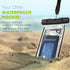 Universal Waterproof Phone Case, 2 Pack Lanyard Dry Bag Pouch for iPhone 15 14 13 12 Pro Max Plus Galaxy S23 S24 Google