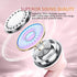 Pink True Wireless Earbuds Bluetooth 5.3 with Microphone, Noise Canceling, Deep Bass TWS Earphones with Charging Case