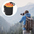 PATIKIL Camera Lens Bag - 2 Pcs 3.1" ID x 3.9" H Drawstring Pouch for DSLR Lens, Black Orange