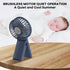 Portable Fan, 4-Speed Adjustable Battery-Operated Fan, USB Rechargeable Desk Fan, Handheld Fan for Travel, Deep Blue