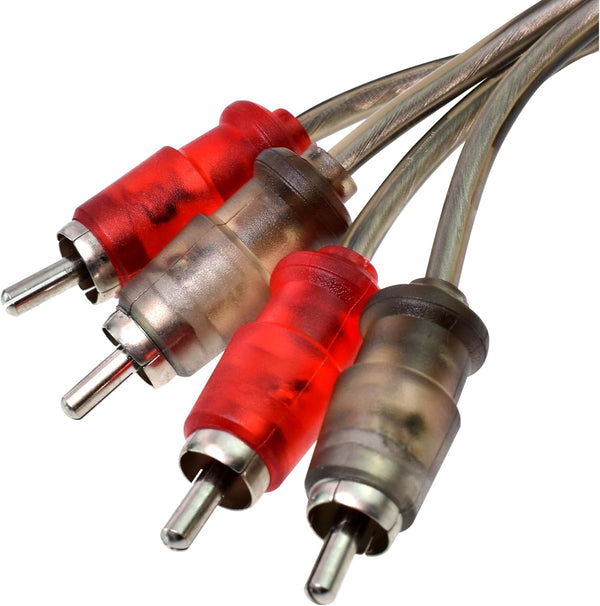 Conext Link Audio RCA Interconnect Cable, Male to Male OFC Spiral Braid, 25FT, 1 Pack