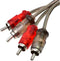 Conext Link Audio RCA Interconnect Cable Patch Male to Male, OFC Spiral Braid, 12FT, 2 Pack