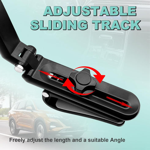 LTDCVTR 360 Sun Visor Car Phone Holder, Universal Rotating Sun Visor & Rearview Mirror Phone Holder Mount - Retractable