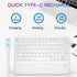 Slim Bluetooth Keyboard with 7 Colors Backlit, Touchpad, Rechargeable Battery for iOS Android Windows Tablets PC