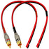 CESS-064-1f 2-Channel Speaker Cables to RCA Plugs Adapter (1 Foot)