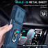LeYi Galaxy A15-5G Case: Military-Grade Shockproof, Blue, with 2 Tempered Screen Protectors & Credit Card Holder.