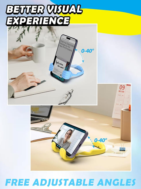 Cell Phone Holder for Desk: 3 Pack Thumbs Up Lazy Phone Stand, Graduation Gifts for College Boys Girls Teens Kids