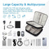 Electronics Travel Organizer Bag, Double Layer Waterproof Storage for Charger, Phone, Power Bank, Tablet