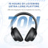 Active Noise Cancelling Headphones, Wireless Over-Ear Bluetooth Headphones with Microphone, 70h Play Time, Bluetooth 5.3