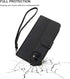 KIHUWEY iPhone 12 Pro Wallet Case Leather Zipper with Card Holder, Kickstand and Protective Lanyard Purse Cover