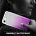 MATEPROX Compatible with iPhone SE 2022 Case, Glitter Bling Sparkle Cute Girls Women Protective Case, Gradient Purple